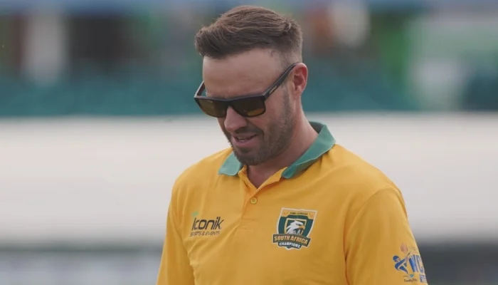 South African cricket legend can be seen in this image dated July 26, 2025